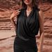 Women's Clothing Women's Spring And Autumn Sleeveless Satin Shirt Pleated Vest New Sexy Shirt Top_ecoleips.com