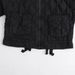 Urban Streetwear Quilted Jacket With Pockets - Stand Collar, Polyester Outerwear For Men & Women (Navy Blue, XS/S/M/L)_ecoleips.com