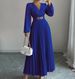 Elegant V-Neck Maxi Dress With Metallic Accents, Flowy Long Sleeve Ruffle Dress For Women, Chic A-Line Casual & Office Dress_ecoleips.com