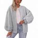 Women's Casual Baseball Jacket – Lightweight Fall & Winter Coat With Zip-Up Front & Pockets (S-XXL, Loose Fit, Streetwear Style)_ecoleips.com