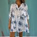 Verve 2025 New Printed V-neck Pullover Shirt Spring Summer Casual Women's Fashion_ecoleips.com