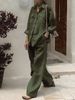 Women’s Loose-Fit Long Sleeve Shirt & Pants Set – Soft Breathable Fabric, Relaxed Style, Versatile Casual Outfit For Fall_ecoleips.com