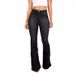 European and American foreign trade high waisted bootcut jeans for women in spring and autumn, wide legged, slim, long and flared pants for summer_ecoleips.com