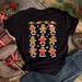 European And American Cross-border Foreign Trade Women's Clothing Christmas Snowman Print Round-neck Short-sleeve_ecoleips.com