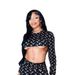 FC1341 Women's Sexy Hot Girl Long Sleeve Ultra Short Crop Top Bodycon Mini Skirt Two-Piece Set_ecoleips.com