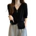 Large Size Square Neck Front Shoulder Short-sleeved T-shirt Women's Summer 2026 New Loose And Thin Meat-covering Versatile Casual Top_ecoleips.com