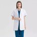 Women's Clothing Medium And Short Anti Wrinkle White Coat Long Sleeved Oral Hospital Medical Beauty Doctor Short Sleeved Work Clothes_ecoleips.com