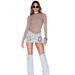 Women's Clothing Light Blue Denim Mini Skirt For Women European American Style Cross Strap Bodycon Skirt Mini-Length Fashion_ecoleips.com