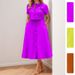 2026 Spring New Women's Clothing, Cross-Border European American Fashion Set, Elegant Solid Color Top And Long Skirt Set_ecoleips.com