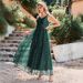 Women’s Clothing Spring New V Neck Sleeveless Suspender Dress Slim Midi Dress_ecoleips.com