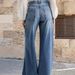 European And American Cross-border Retro Wide-leg Jeans, Fashionable New Versatile Long Straight High-waisted Casual_ecoleips.com