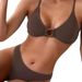 Women's Style Two-Piece Swimsuit Sexy Tight Fit Backless High-End Bikini Xingcheng Design_ecoleips.com