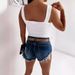 Women's Clothing Solid Color Knitted Casual Vest Top Women's Short Style Fashionable Versatile Slimming Fitted Short Sleeve Outerwear_ecoleips.com