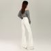 Women's White Flared Jeans That Don't Cling To The Legs, 2026 Spring New Style, Solid Color, Versatile, Simple,_ecoleips.com