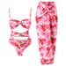 Women's Clothing Retro Color Matching Metal Buckle One-piece Swimsuit Suit Swimsuit_ecoleips.com
