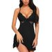Aria Basics Aria Basics Cross-border Lace Erotic Dress Leopard Print Strap Sexy Mesh Backless Home Nightdress Wholesale European And American_ecoleips.com