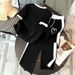 Women's Heart Print Summer Casual T-Shirt And Sweatpants Two-Piece Set American Style Clothing_ecoleips.com
