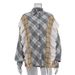 Women's Thin Single Breasted Casual Fashion Shirt Loose Fit European American Style Patchwork Striped Top For Spring Autumn_ecoleips.com