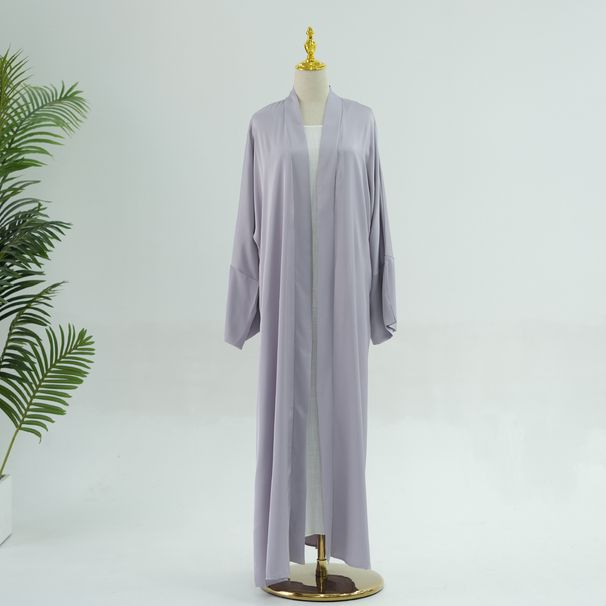 Modest Abaya Dress Plus Size Elegant Tie Waist Cardigan Dress - Fashion England Style Women's Clothing For Spring/Autumn Summer_ecoleips.com