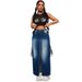 Women's Clothing New Denim Fashion Bag Slit Long Skirt Source_ecoleips.com
