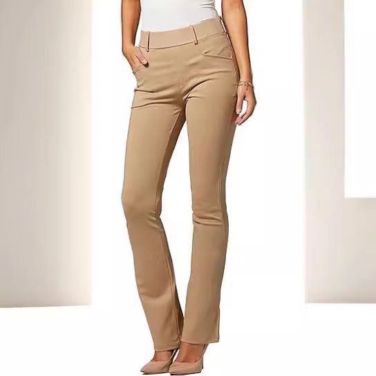 High-Waisted Slim Fit Formal Trousers For Women Style With Pockets Quality Workwear Relaxed Everyday Wear Comfortable Feshion_ecoleips.com