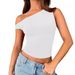 Women's Clothing Summer New All Match Solid Color Splicing Decorative Small Vest Short Suit_ecoleips.com