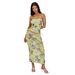 Women's Printed Bikini 4-Piece Swimsuit Set Sexy Vacation Style Polyester Regular Fit Summer Swimwear_ecoleips.com