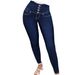 Women's Clothing Bodybuilding Peach Butt Shaping Fitness Jeans _ecoleips.com