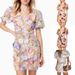Women's V Neck Dress With 3D Flower Embroidery Hip Wrapped Lantern Sleeve Style Sexy INS New_ecoleips.com