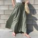 Muslim Chic Style Women's Fashion Solid Color Linen Wide Leg Pants Casual Pants Trousers Women's Pants Casual Pants_ecoleips.com