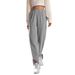 Voya 2026 European And American Spring/Summer Ins Trendy Loose Fashionable Straight-Leg Gray Casual Pants Women's Sweatpants_ecoleips.com