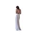 Sexy Off-Shoulder Backless Satin Long Dress European American Style Cross-Border Slim Fit Summer Evening Ribbon Women's Clothing_ecoleips.com