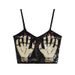 Cross-border European American Sexy Women's Short Top With Fashionable Style, Embroidered Pattern, And Sequin Camisole_ecoleips.com