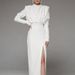 Women's Clothing Spring And Summer New Summer Fashion Dress High Neck Pullover Slit Long Skirt_ecoleips.com