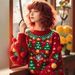 Festive Christmas Sweater For Women – Cozy Knit Pullover With Faux Fur Accents (XS-XXL, Classic Red)_ecoleips.com