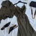 Elegant Solid Color Dress Set – Long Sleeve Blouse + Sleeveless Maxi Dress, Polyester Blend, Office To Date Night (4 Colors, S-2xl)_ecoleips.com