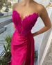 Women's Clothing Feather Tail Dress Slit Sexy Birthday Party Dress Female_ecoleips.com