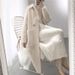 Women's Oversized Long Cardigan - Soft Faux Shearling Open Front Coat, Elegant Loose Knit Sweater For Fall & Winter_ecoleips.com