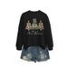 European American Independent Site Autumn And Winter Comfortable Versatile Women's Merry Leopard Print Christmas_ecoleips.com