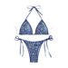 Women’s Clothing bikini swimwear new printed lace up sexy bikini beach swimsuit female_ecoleips.com