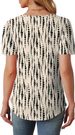 OFEEFAN Womens T Shirts Short Sleeve Tops Dressy Casual Blouses Spring Summer Outfits Flowy Pleated Front Scooped Neck_ecoleips.com
