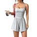 European And American Cross-Border 2026 Summer New Women's Casual Strapless Jumpsuit Shorts Loose Wide-Leg_ecoleips.com