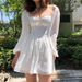 Elegant Slim Fit Sexy Chiffon Dress With Puff Sleeves OL Style Office Ladies Summer Spring Casual Formal Wear Dress_ecoleips.com