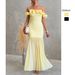 Slim Sexy Off-Shoulder Dress Style Spring/Summer Solid Color Mesh Vacation Wear_ecoleips.com