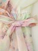 ZA European And American Cross-border 2025 New Summer Women's Fashion Waist-cinching Lace-up Crochet Print Midi Dress_ecoleips.com