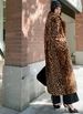 Leopard Print Faux Fur Coat – Oversized Longline Blazer-Style Jacket With Belt (S-XXXL, Animal-Friendly)_ecoleips.com
