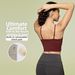 New Spring/Summer Yoga Tank Top For Women With Padded Chest, Sexy Thin Straps, Beautiful Back, And Push Up Fit Gym Sports Bra_ecoleips.com