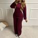 DiYun European American Casual Fashion T-Shirt And Pants Two-Piece Set Women's Clothing 2025 Fall/Winter_ecoleips.com