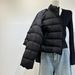 girl Girl Girl 90 White Duck Ribbed Down Jacket For Women Winter 2025 New Style Zero Pressure Comfortable Warm Versatile Short Stand_ecoleips.com