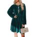French-style Christmas Atmosphere Velvet Elegant Lace-up Hollow Dress, Shiny Silk Gown_ecoleips.com